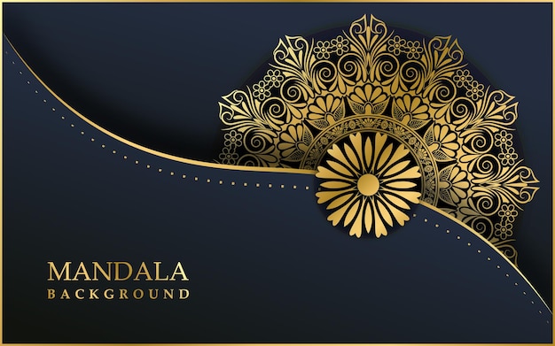 Vetor fundo de design de mandala ornamental de luxo vetor premium