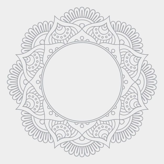 Fundo de design de mandala ornamental de luxo