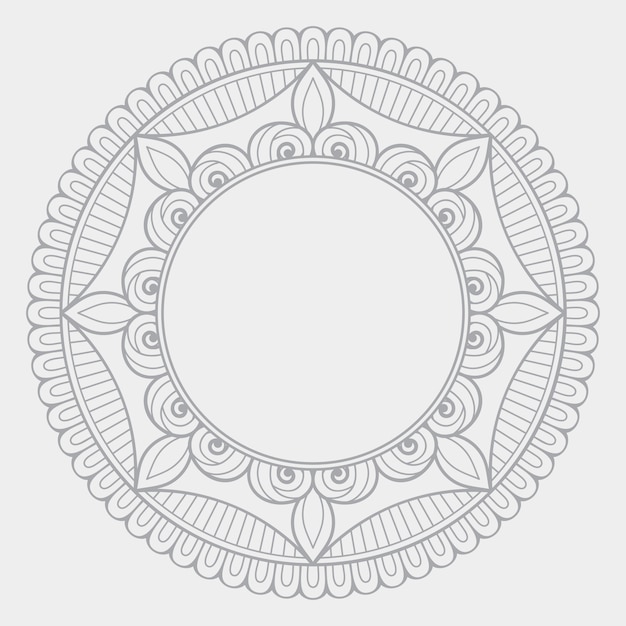 Fundo de design de mandala ornamental de luxo