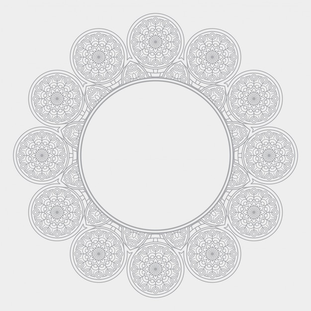 Fundo de design de mandala ornamental de luxo