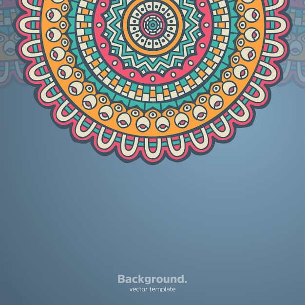 Fundo de design de mandala ornamental de luxo