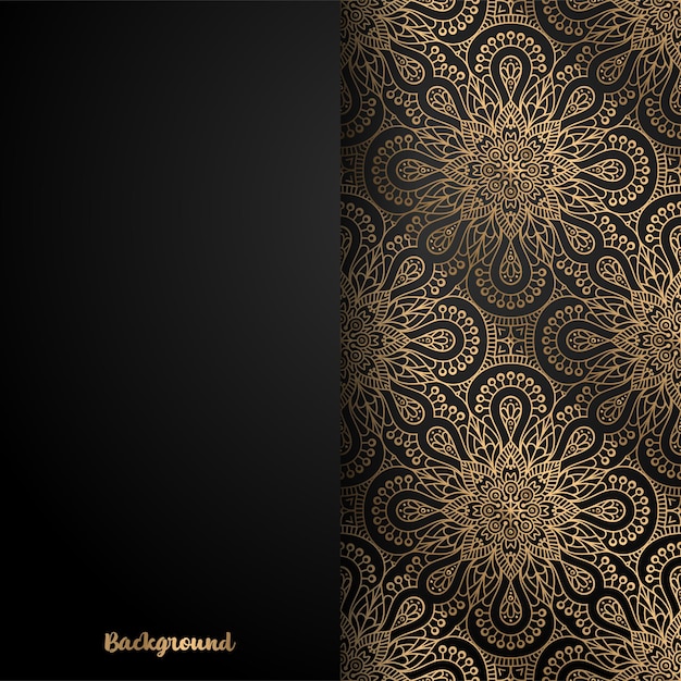 Fundo de design de mandala ornamental de luxo