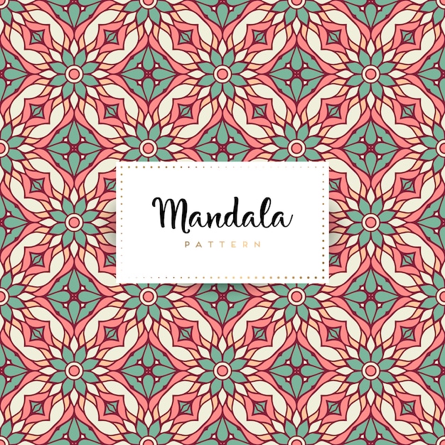 Fundo de design de mandala ornamental de luxo