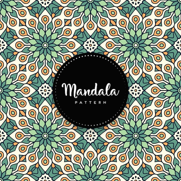 Fundo de design de mandala ornamental de luxo