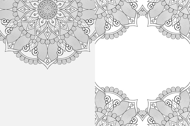 Fundo de design de mandala ornamental de luxo