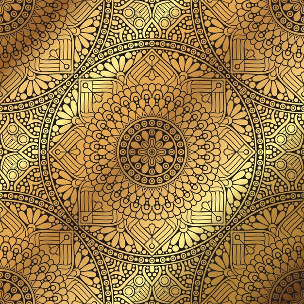 Fundo de design de mandala ornamental de luxo