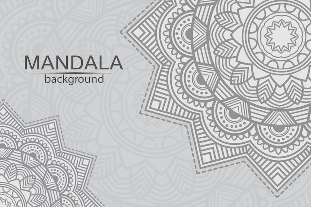 Fundo de design de mandala ornamental de mandala de luxo.