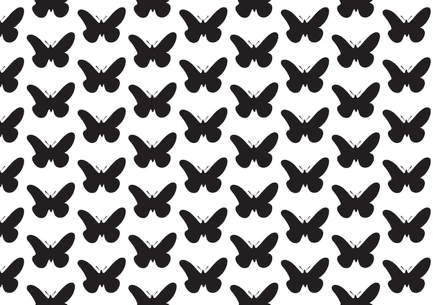 Fundo de design de padrão de repetição sem costura de borboleta