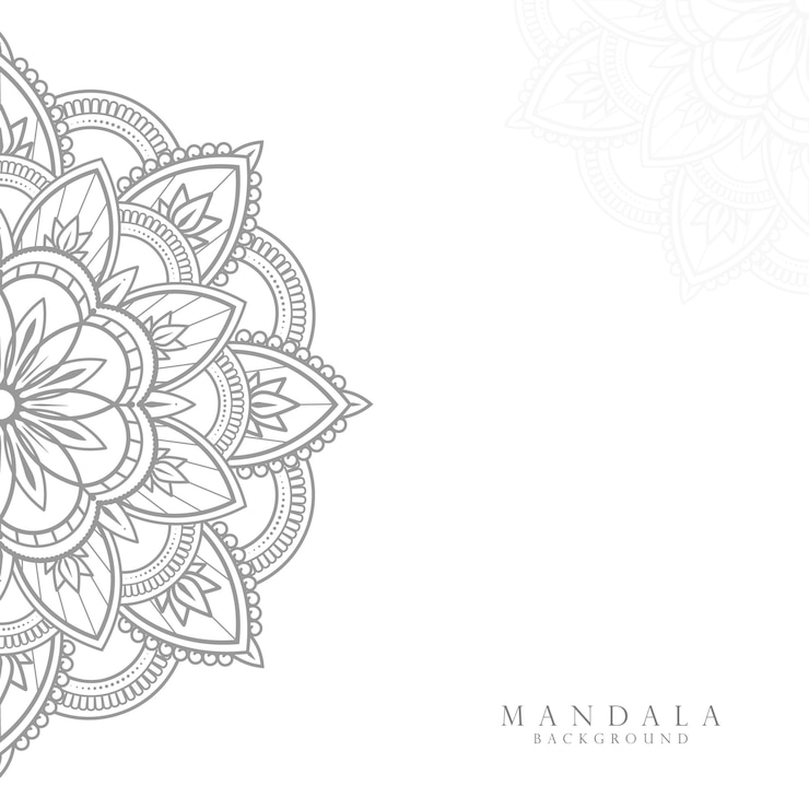 Vetor fundo de design mandala ornamental luxo