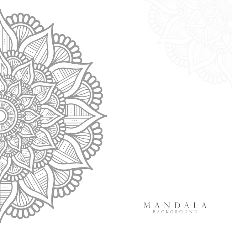 Vetor fundo de design mandala ornamental luxo