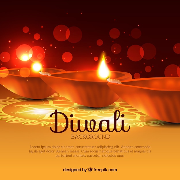 Fundo de diwali criativo