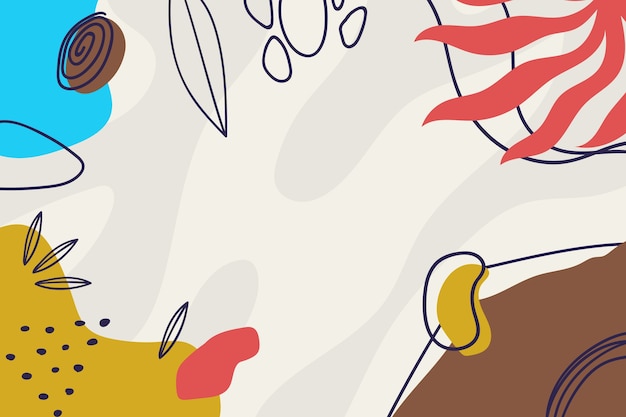 Fundo de doodle abstrato desenhado à mão