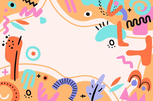 Fundo de doodle desenhado à mão