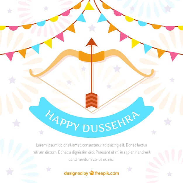 Fundo de dussehra feliz com arco