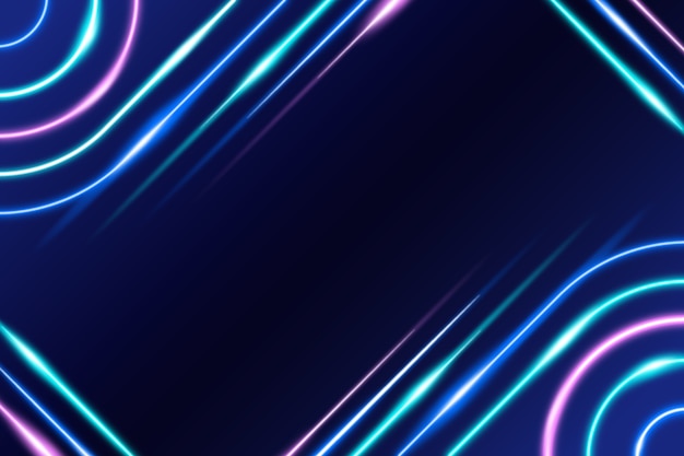 Fundo de efeito de luz neon gradiente
