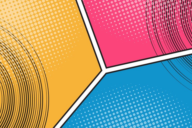 Vetor fundo de estilo cômico elemento de design para cartaz, banner ou livro de quadrinhos