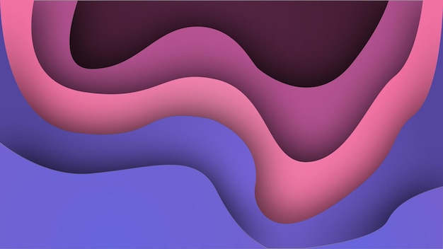 Vetor fundo de estilo de corte de papel gradiente moderno abstrato