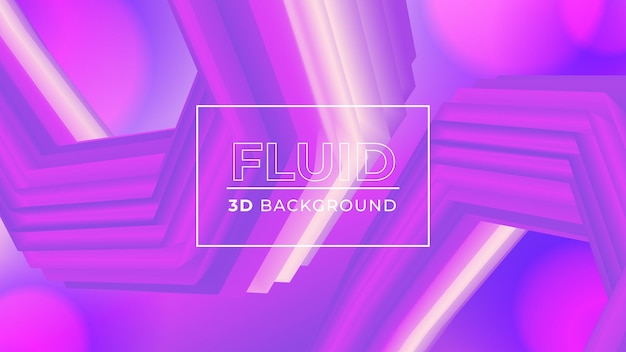 Fundo de estilo fluido 3d moderno