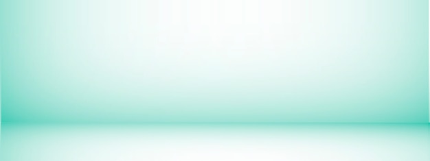 Fundo de estúdio com espaço para texto, sala vazia verde, para produtos de exibição, horizontal, ilustração.