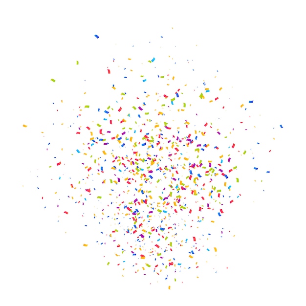 fundo de explosão de confetes multicoloridos
