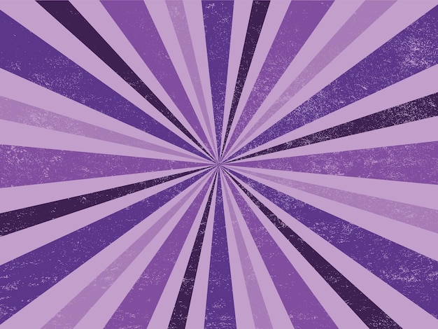 Vetor fundo de explosão retrô roxo vintage