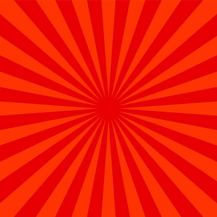 Vetor fundo de explosão vermelha design listrado abstrato retrô