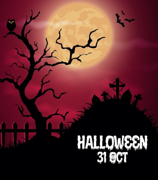 Fundo de fantasia de halloween