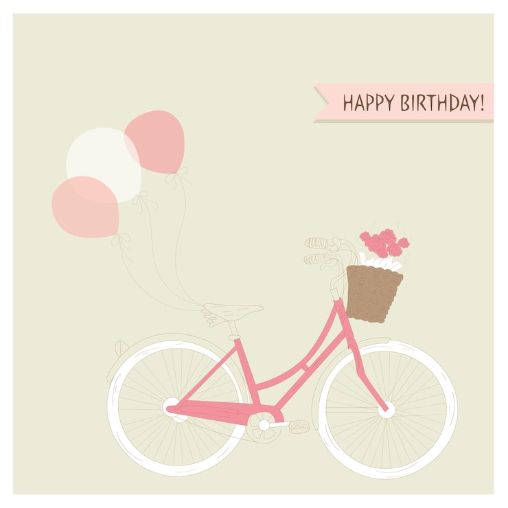 Vetor fundo de feliz aniversário romântico