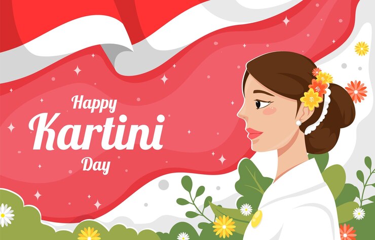 Vetor fundo de feliz dia de kartini