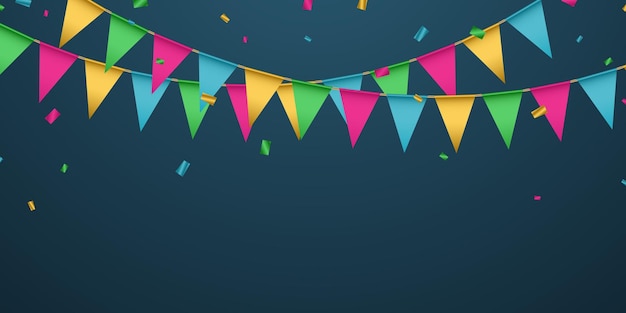 Fundo de festa colorido para ilustração vetorial de celebração