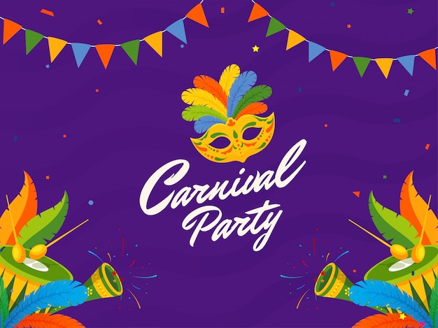 Fundo de festa de carnaval.