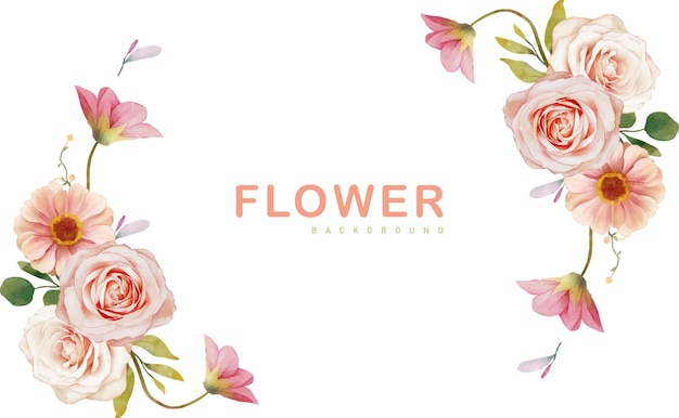 Fundo de flor vetorial grátis