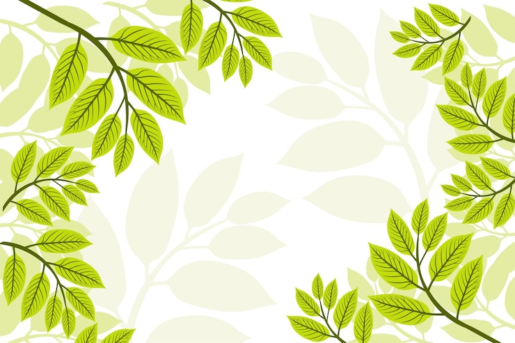 Vetor fundo de folhas de outono fundo de plantas