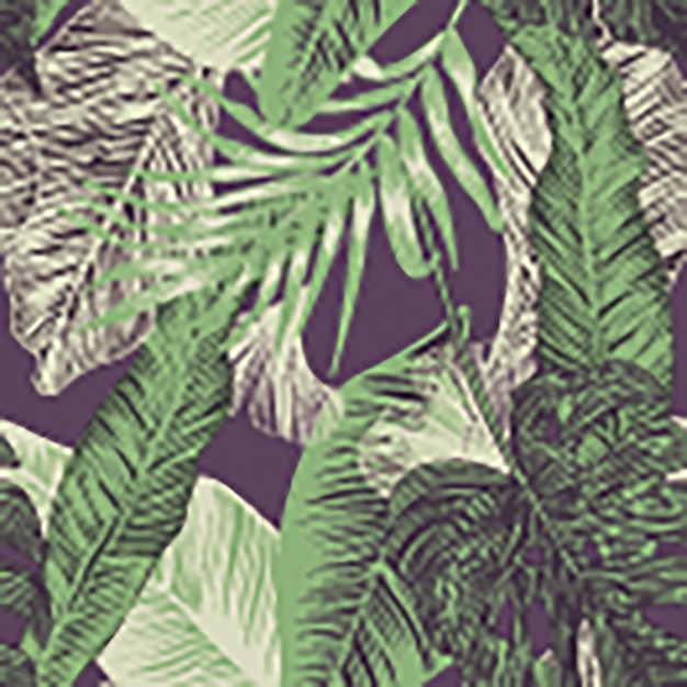 Fundo de folhas tropicais