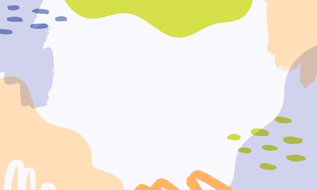 Fundo de forma abstrata desenhado à mão