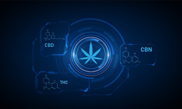 Fundo de fórmula químico de estrutura molecular