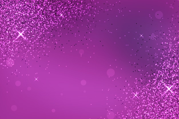 Fundo de glitter rosa escuro realista