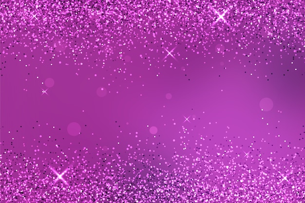 Fundo de glitter rosa escuro realista