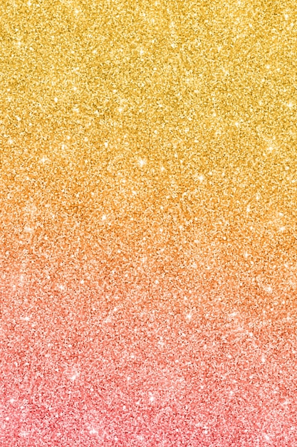Vetor fundo de glitter vertical com efeito de cor rosa dourado