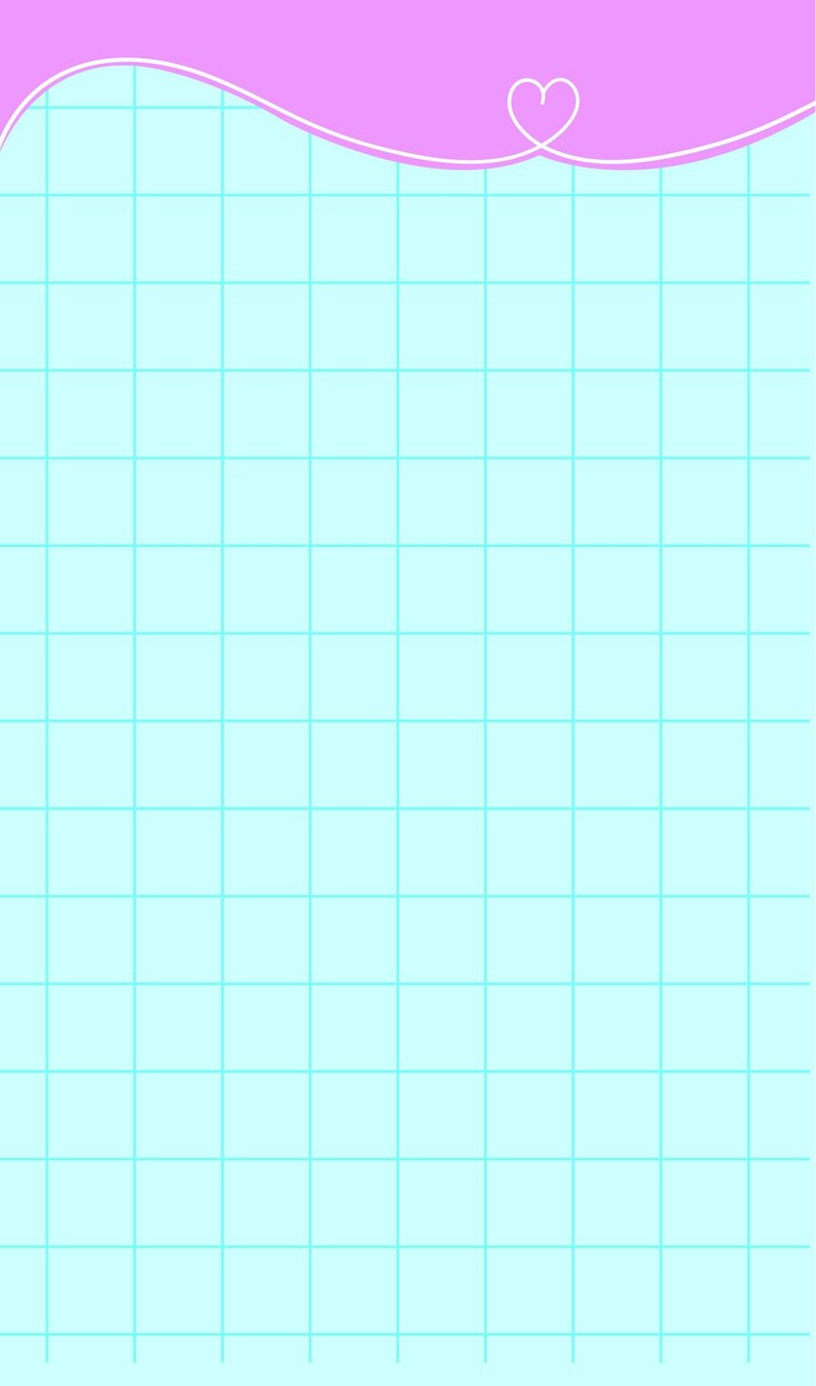 Vetor fundo de grade bonito com vetor de corações
