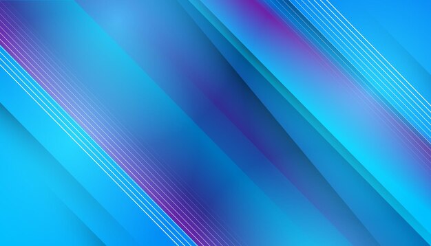 Fundo de gradiente abstrato azul com linhas diagonais