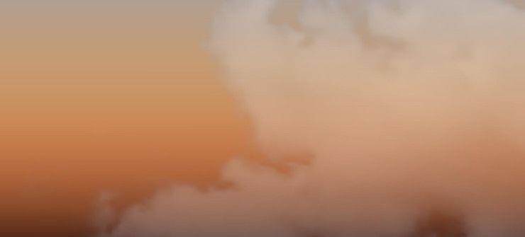 Vetor fundo de gradiente colorido moderno com nuvens