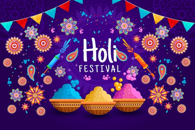 Vetor fundo de gradiente de holi