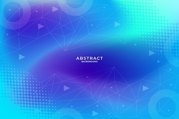 Fundo de gradiente fluido azul moderno com formas curvas Vector livre