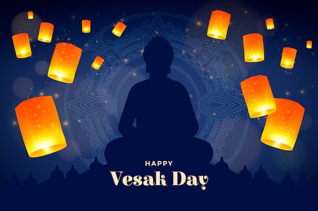 Fundo de gradiente vesak