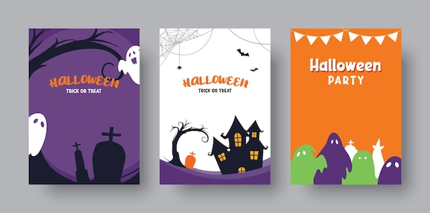 Fundo de Halloween Modelo de ilustração de Halloween para venda de folheto de cartaz e todo o design