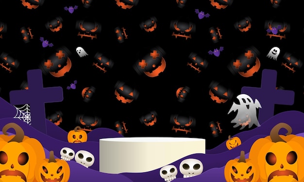 Fundo de halloween para uma festa e venda na noite de halloween