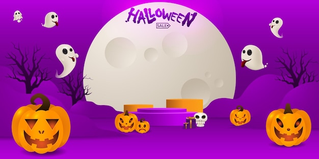 Fundo de halloween para uma festa e venda na noite de halloween