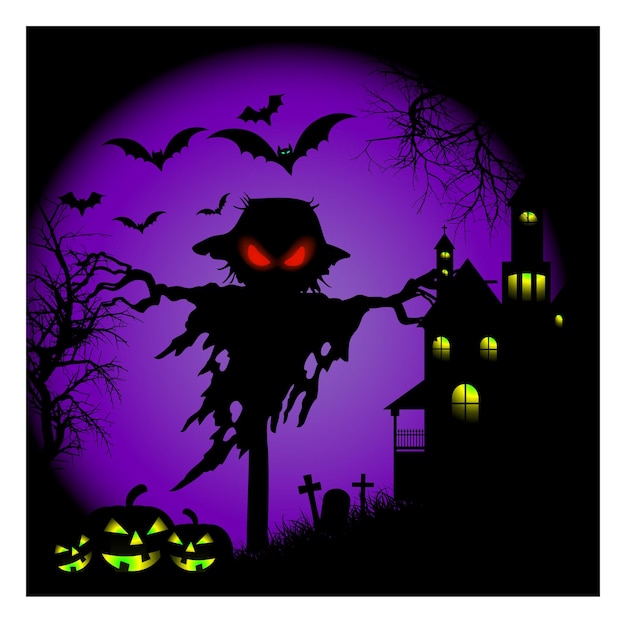 Fundo de halloween vetor premium