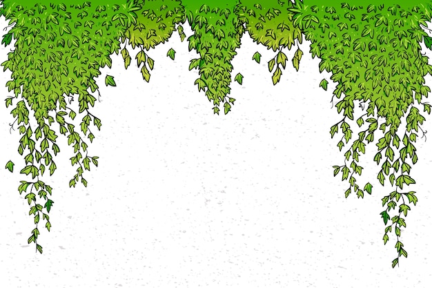 Fundo de hera desenhado à mão